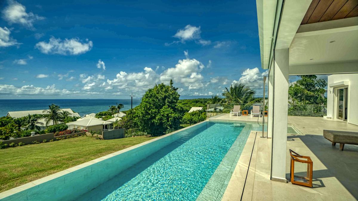 4.Location villa de luxe piscine vue mer Ste Anne Guadeloupe_Vue Mer